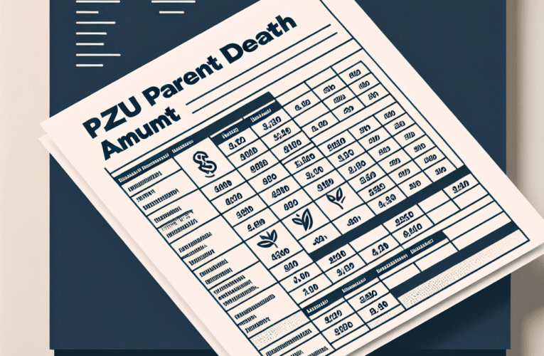 Jak uzyskać odszkodowanie z PZU po śmierci rodzica: Przewodnik po kwotach z tabeli